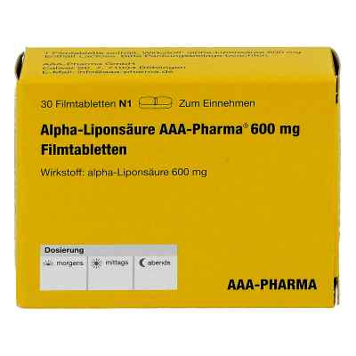 Alpha Liponsäure Aaa Pharma 600 mg Filmtabletten bei apo-discounter.de bestellen