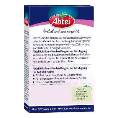 Abtei Baldrian+hopfen Dragees zur Beruhigung Abtei Baldrian+hopfen Dragees zur Beruhigung