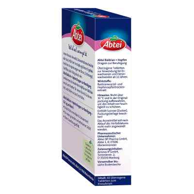 Abtei Baldrian+hopfen Dragees zur Beruhigung Abtei Baldrian+hopfen Dragees zur Beruhigung