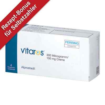 Vitaros 300 Mikrogramm/100 mg Creme 4 stk von The Simple Pharma Company Limited PZN 12510657