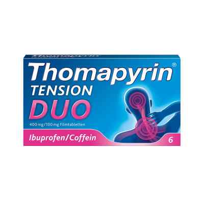 Thomapyrin TENSION DUO 400mg/100mg mit Coffein & Ibuprofen bei apo-discounter.de bestellen