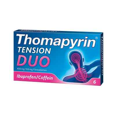 Thomapyrin TENSION DUO 400mg/100mg mit Coffein & Ibuprofen bei apo-discounter.de bestellen