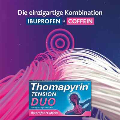 Thomapyrin TENSION DUO 400mg/100mg mit Coffein & Ibuprofen bei apo-discounter.de bestellen