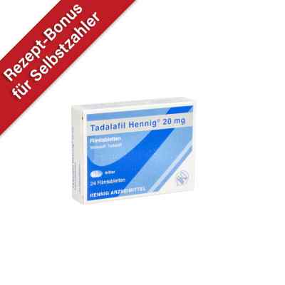 Tadalafil Hennig 20 mg Filmtabletten 24 stk von Hennig Arzneimittel GmbH & Co. K PZN 12897828