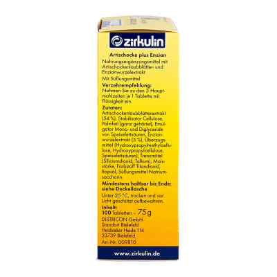 Zirkulin Artischocke plus Enzian Tabletten bei apo-discounter.de bestellen