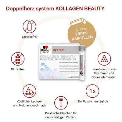 Doppelherz Kollagen Beauty system Ampullen bei apo-discounter.de bestellen