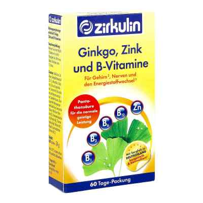 Zirkulin Ginkgo Zink und B-vitamine Filmtabletten bei apo-discounter.de bestellen