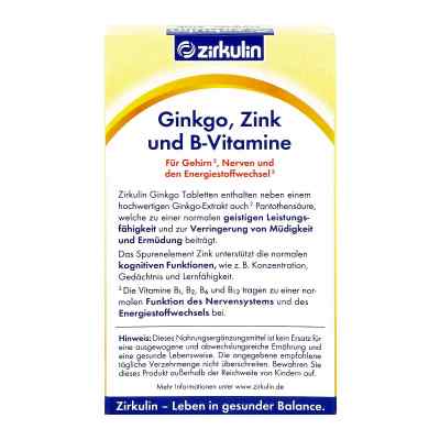 Zirkulin Ginkgo Zink und B-vitamine Filmtabletten bei apo-discounter.de bestellen