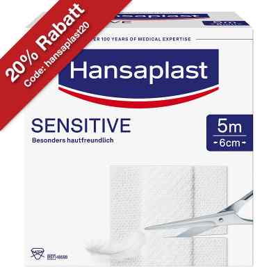 Hansaplast Sensitive Pflaster 6 cmx5 m Rolle