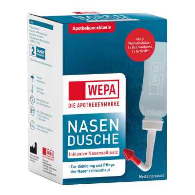 Wepa Nasenspülkanne mit 10x2,95 g Nasenspülsalz bei apo-discounter.de bestellen