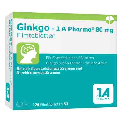 Ginkgo 1a Pharma 80 mg Filmtabletten bei apo-discounter.de bestellen