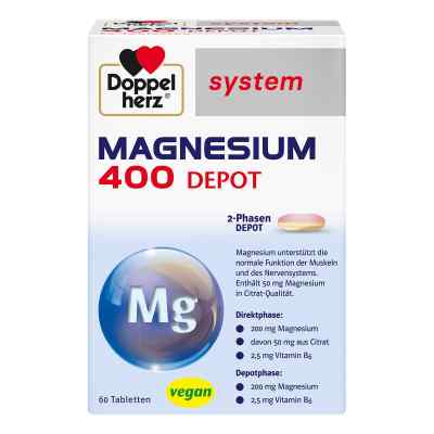 Doppelherz Magnesium 400 Depot system Tabletten bei apo-discounter.de bestellen