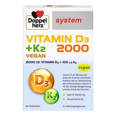 Doppelherz Vitamin D3 2000+k2 system Tabletten bei apo-discounter.de bestellen