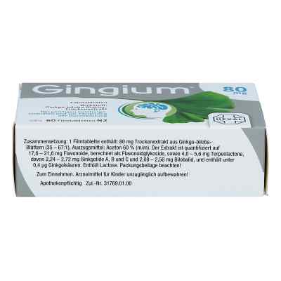 Gingium 80 mg Filmtabletten bei apo-discounter.de bestellen