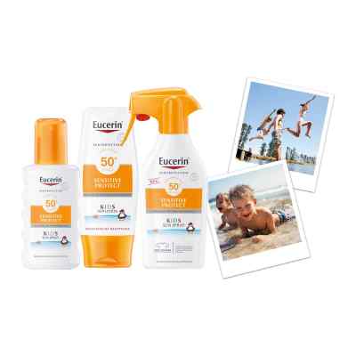 Eucerin Sun Sensitiv Protect Kids Spray mit Trigger LSF 50+ bei apo-discounter.de bestellen