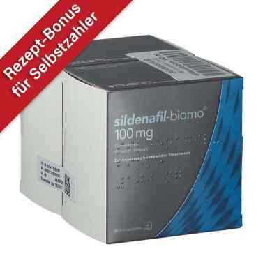 Sildenafil biomo 100 mg Filmtabletten 96 stk von biomo pharma GmbH PZN 14312619