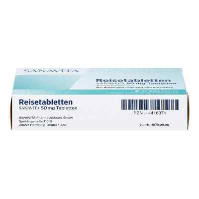 Reisetabletten Sanavita 50 mg Tabletten bei apo-discounter.de bestellen