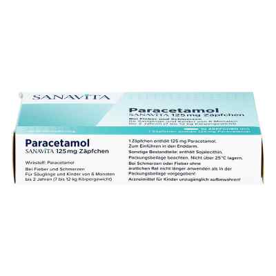 Paracetamol Sanavita 125 mg Zäpfchen bei apo-discounter.de bestellen