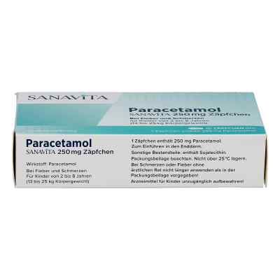 Paracetamol Sanavita 250 mg Zäpfchen bei apo-discounter.de bestellen