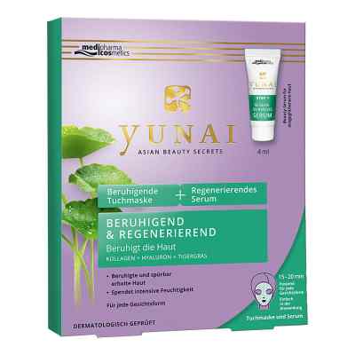 Yunai beruhigende Tuchmaske 25g+regener.serum 4ml bei apo-discounter.de bestellen