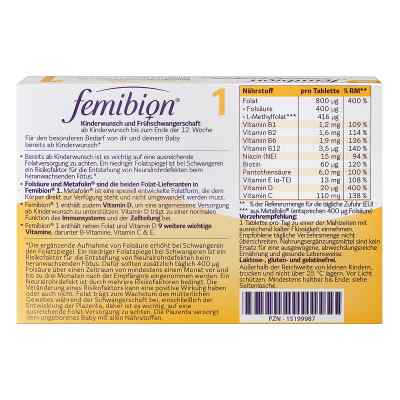 Femibion 1 Kinderwunsch+frühschwangers.o.jod Tabletten bei apo-discounter.de bestellen