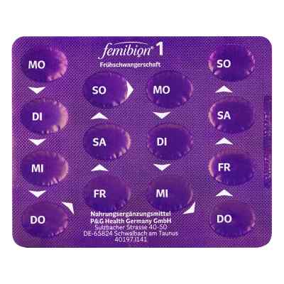 Femibion 1 Kinderwunsch+frühschwangers.o.jod Tabletten bei apo-discounter.de bestellen