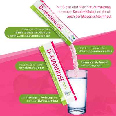 D-Mannose Plus 2000 mg mit Vitamine und Mineralstoffe Sticks bei apo-discounter.de bestellen