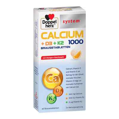 Doppelherz Calcium 1000+d3+k2 system Brausetabletten bei apo-discounter.de bestellen