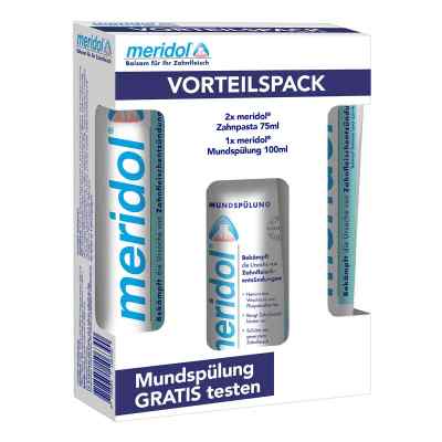 Meridol Zahnpasta Vorteilspack+100 ml Spülung bei apo-discounter.de bestellen