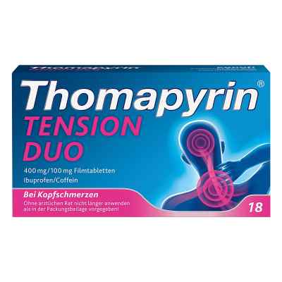 Thomapyrin TENSION DUO 400mg/100mg mit Coffein & Ibuprofen bei apo-discounter.de bestellen