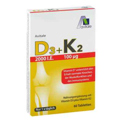 Vitamin D3+K2 2000 internationale Einheiten bei apo-discounter.de bestellen