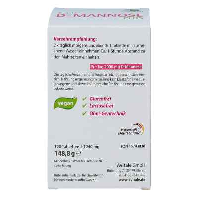D-Mannose Plus 2000 mg Tabletten mit Vitamine und Mineralstoffe bei apo-discounter.de bestellen