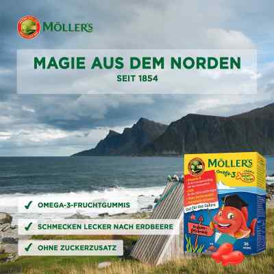 Möller's Omega-3 Gelee Fisch Erdbeere Kautabletten bei apo-discounter.de bestellen