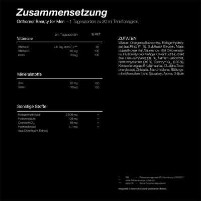 Orthomol beauty for Men Trinkampullen bei apo-discounter.de bestellen