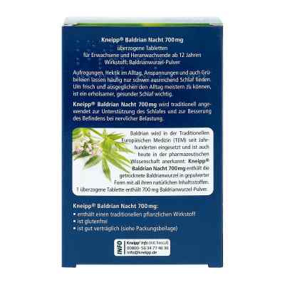 Kneipp Baldrian Nacht 700 mg überzogene Tab. bei apo-discounter.de bestellen