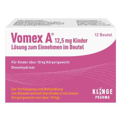 Vomex A 12,5 mg Kinder Lösung zur, zum einnehmen im Beutel bei apo-discounter.de bestellen