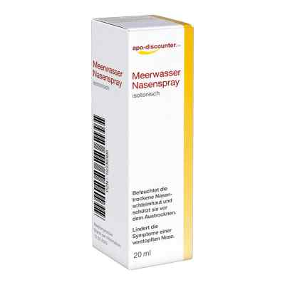 Meerwasser Nasenspray bei Schnupfen von apo-discounter 20 ml von GIB Pharma GmbH PZN 16330308