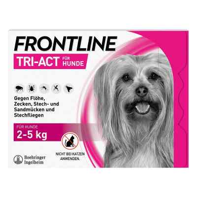 Frontline Tri-Act gegen Zecken, Flöhe und fliegende Insekten bei bei apo-discounter.de bestellen