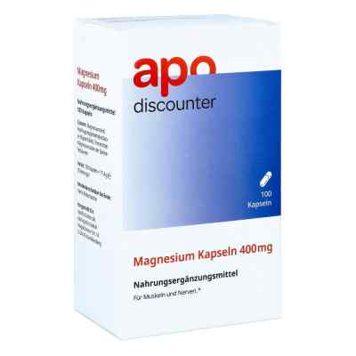 Magnesium Kapseln 400 mg von apo-discounter bei apo-discounter.de bestellen