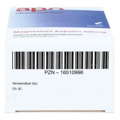 Magnesium Kapseln 400 mg von apo-discounter bei apo-discounter.de bestellen