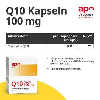 Q10 Kapseln 100 mg von apo-discounter bei apo-discounter.de bestellen