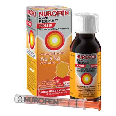 Nurofen Junior Fiebersaft Erdbeer 20 Mg/ml 100 ml von PZN 16516846