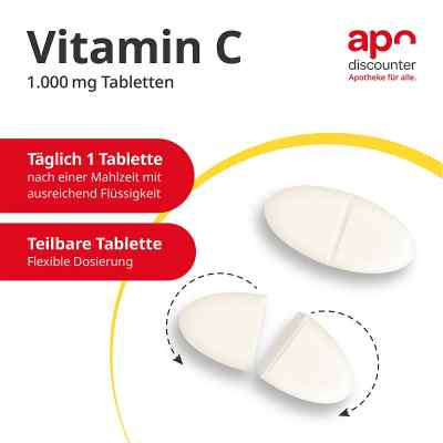 Vitamin C1000 mg Tabletten von apo-discounter bei apo-discounter.de bestellen
