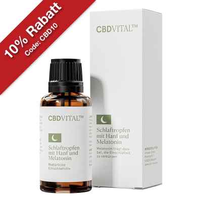 Schlaftropfen mit Hanf und Melatonin CBD VITAL