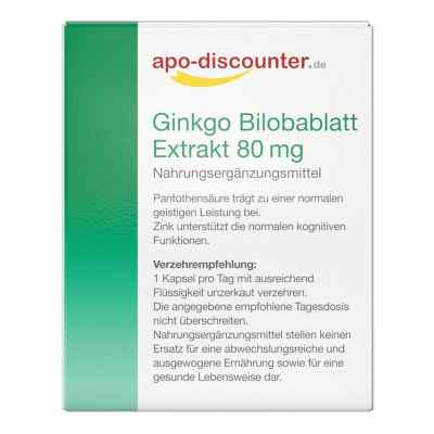 Ginkgo Bilobablatt Extrakt 80 mg Kapseln bei apo-discounter.de bestellen