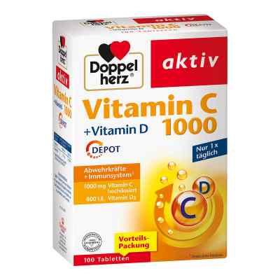 Doppelherz Vitamin C1000 +vitamin D Depot Tabletten bei apo-discounter.de bestellen