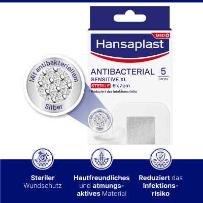 Hansaplast Antibacterial Sensitive XL 6x7 bei apo-discounter.de bestellen