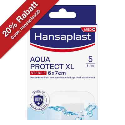 Hansaplast Wundverband Aqua Protect XL 6x7 cm