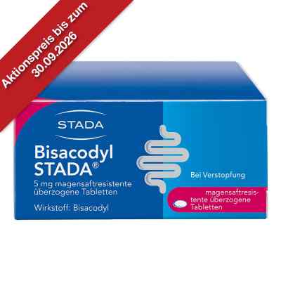 Bisacodyl STADA 5 mg Abführmittel zur Hilfe bei Verstopfung