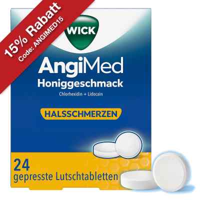 Wick AngiMed Honiggeschmack 5 mg/1 mg Lutschtabletten 